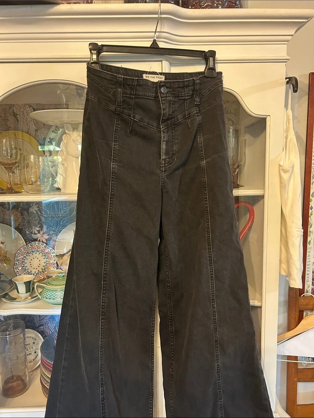 Front Yoke Wide Leg Jeans